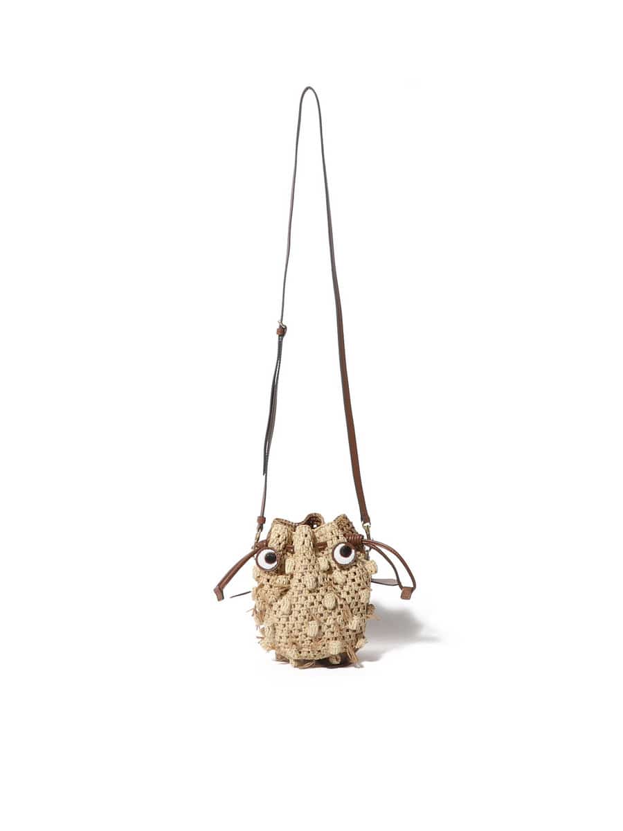 ANYA HINDMARCH / ブローフィッシュ ラフィア クロスボディ