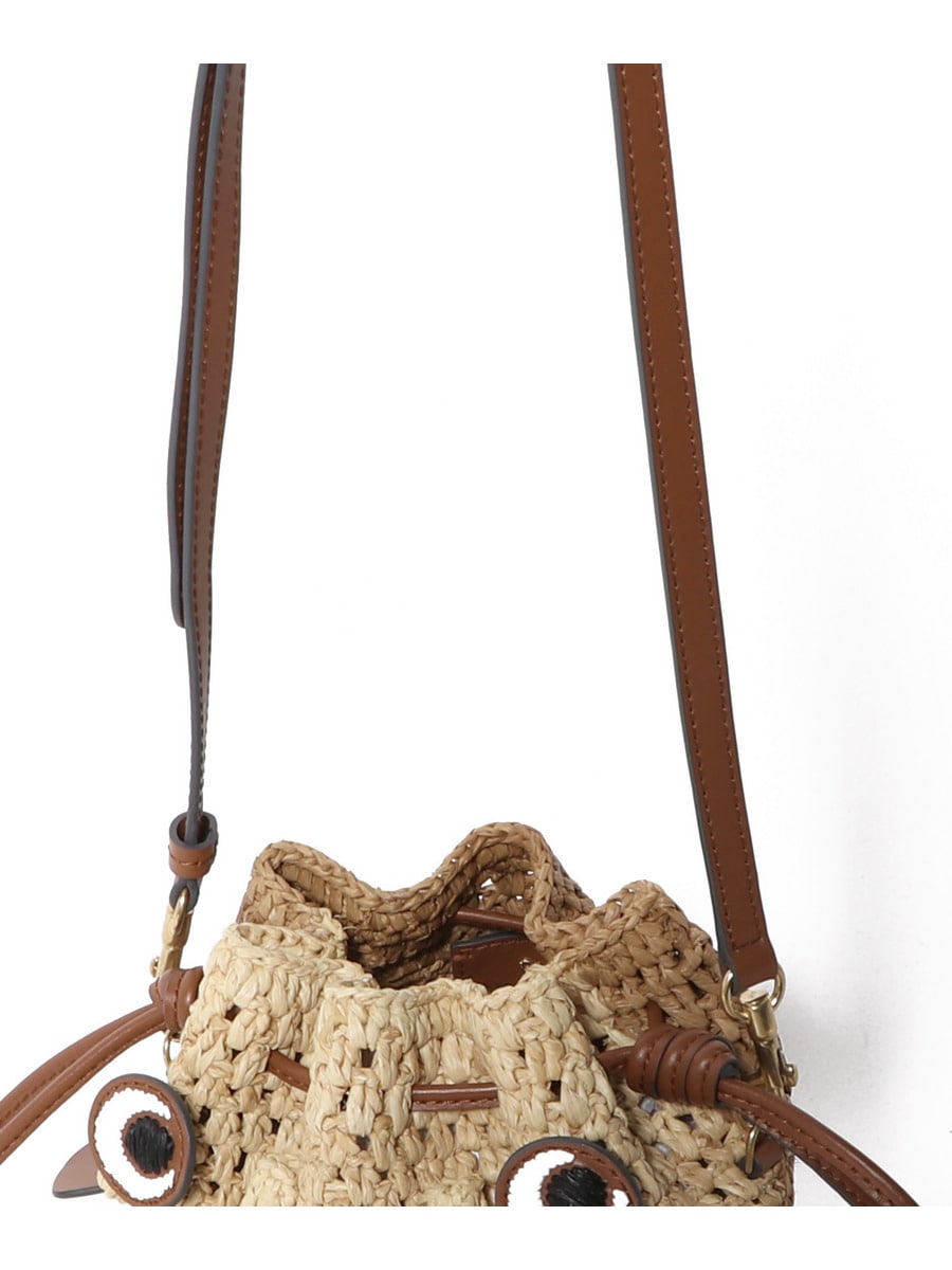 ANYA HINDMARCH / ブローフィッシュ ラフィア クロスボディ