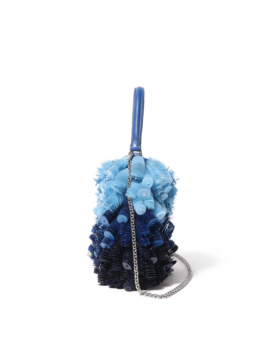Anya Hindmarch◆マンデーブルー サテンレザークロスボディ ANYA HINDMARCH / EYE クロスボディバッグ｜ESTNATION ONLINE