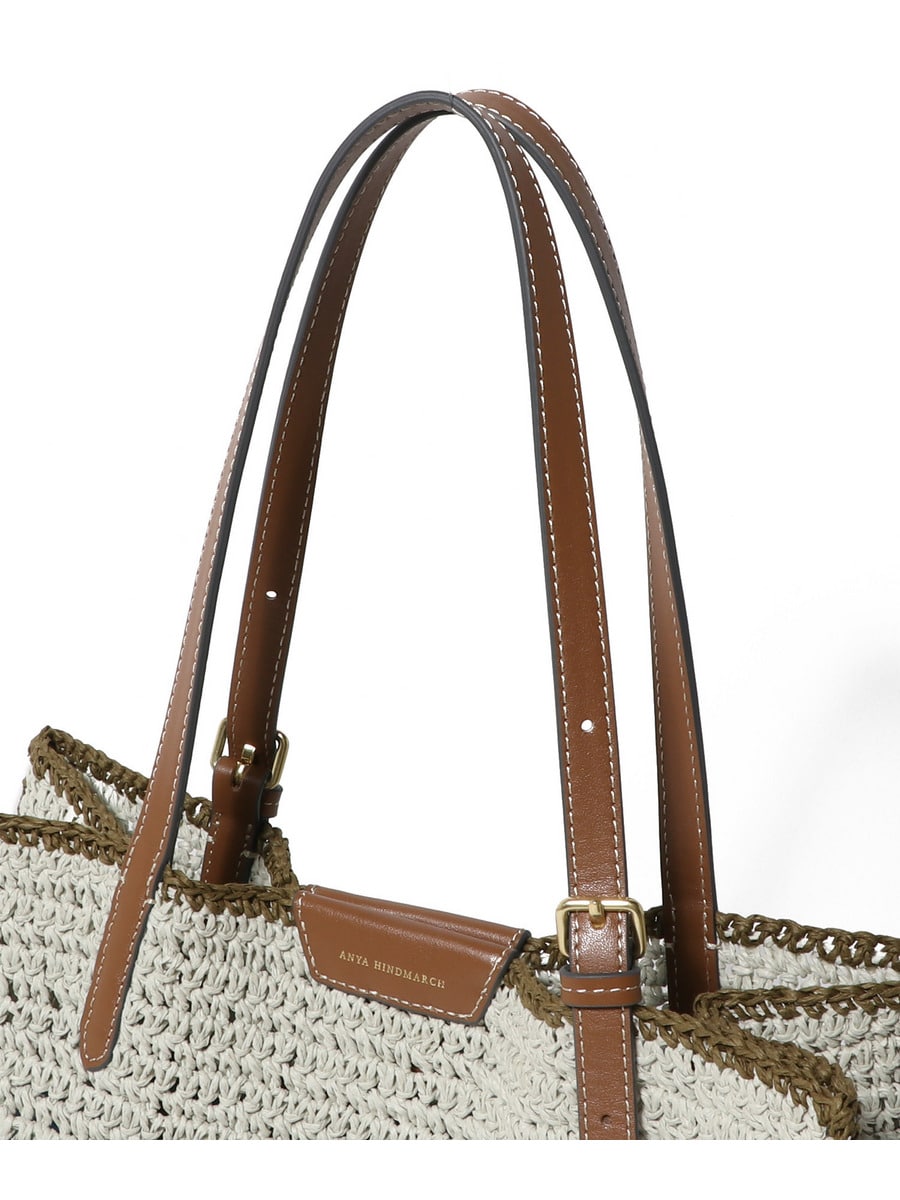 関税送料込☆Anya Hindmarch☆Wink ラフィア トートバッグ
