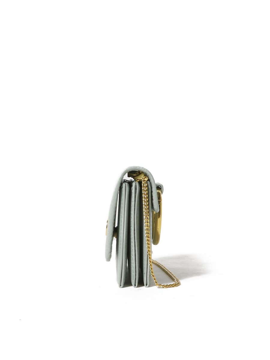 ★セール価格★【VALENTINO】Vlogo レザー カードホルダー Valentino VLOGO Bi-Color Leather Card Holder Card Case NEW W