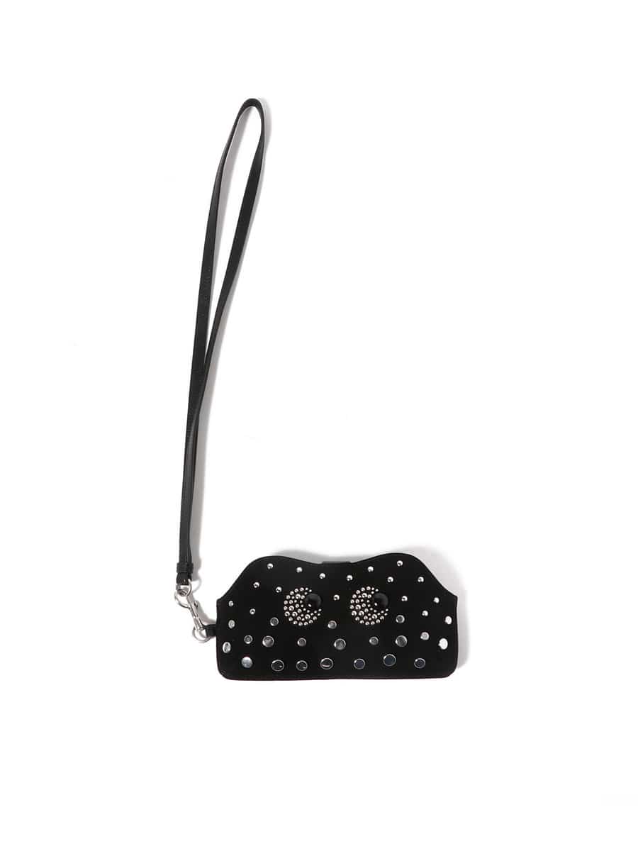 ◆Anya Hindmarch◆Eyes サングラスホルダー ナイロン ブラック Eyes サングラス・ホルダー | Anya Hindmarch JP