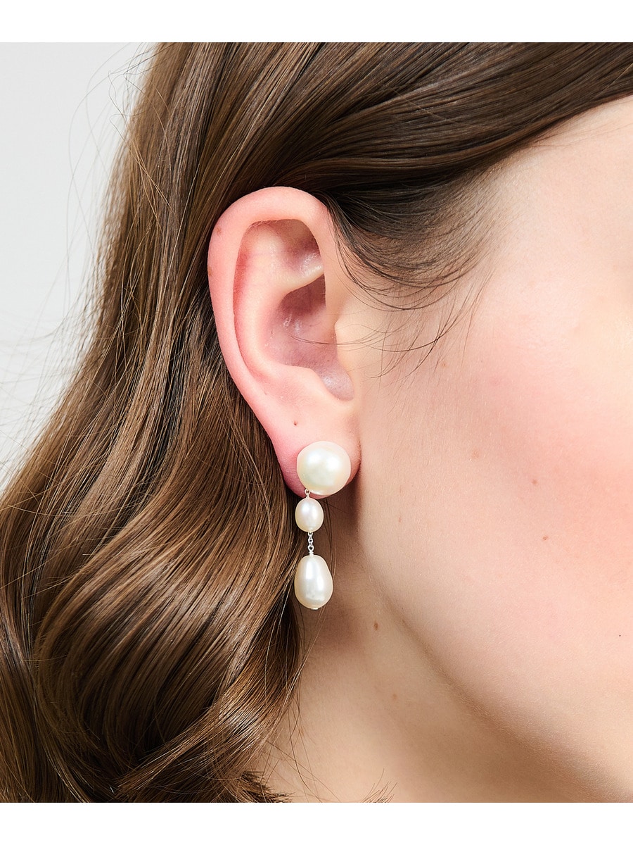 最終価格　SOPHIE BUHAI パールドロップピアス 三連　片耳用 最終価格SOPHIE BUHAI パールドロップピアス 三連片耳用