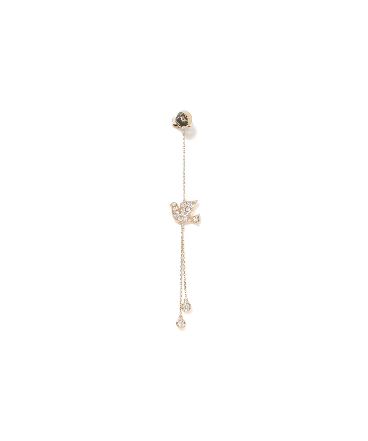 K14YG ダイヤモンド  Dove  ピアス