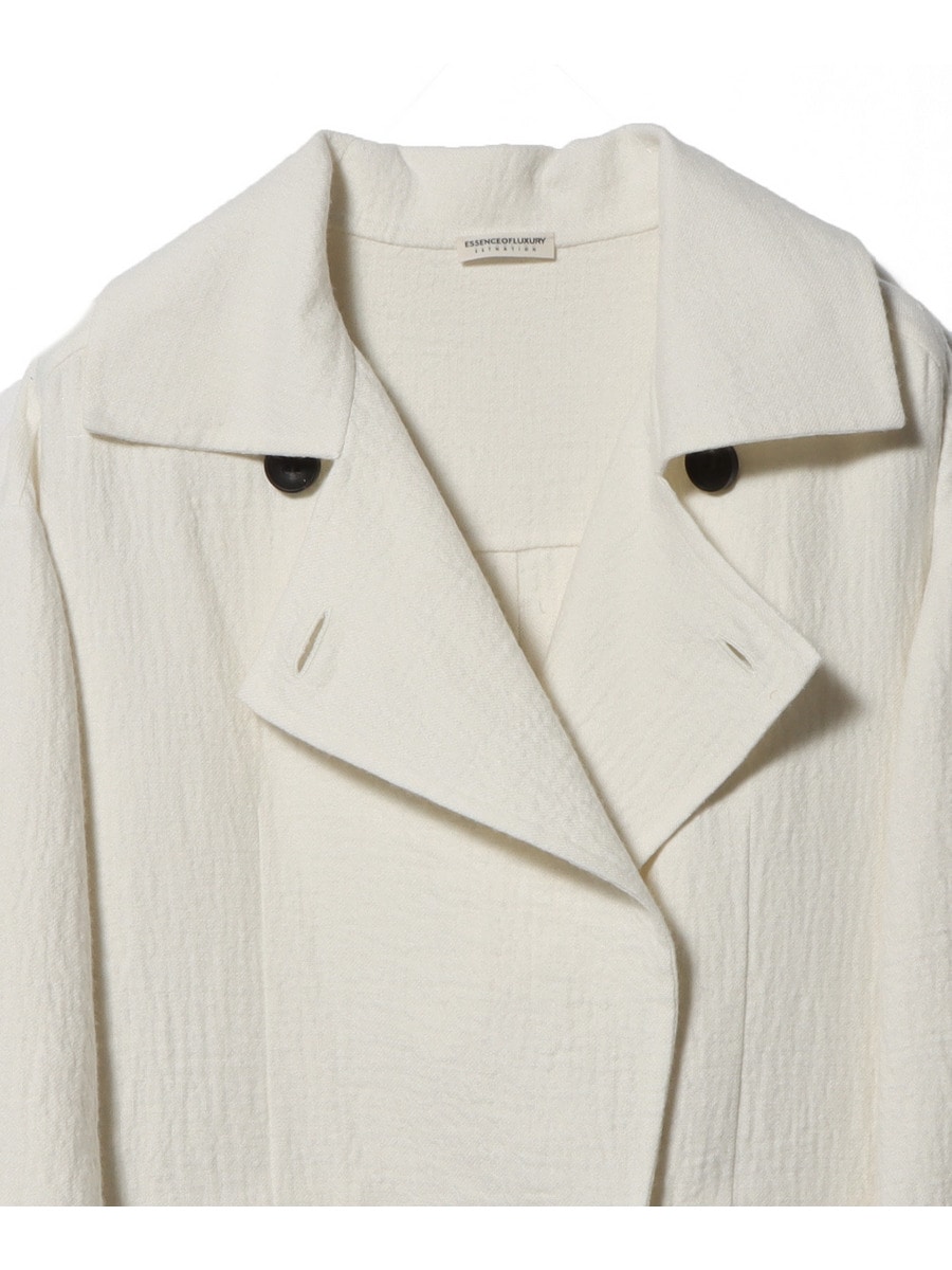 ESSENCEOFLUXURY / リネンウールリバーコート｜ESTNATION ONLINE
