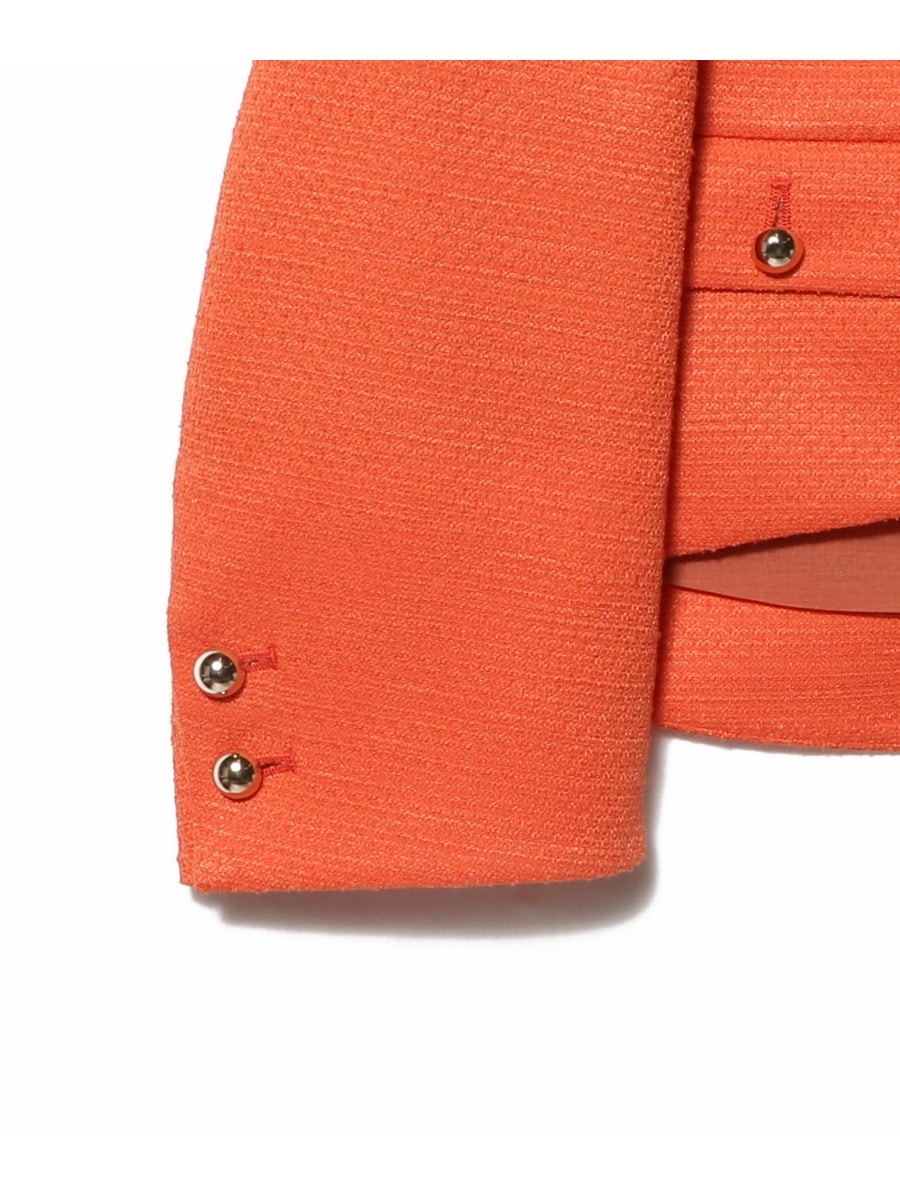 ESTNATION 定価45000円　ツイードジャケット ESTNATION / ツイードノーカラージャケット＜ESSENCEOFLUXURY