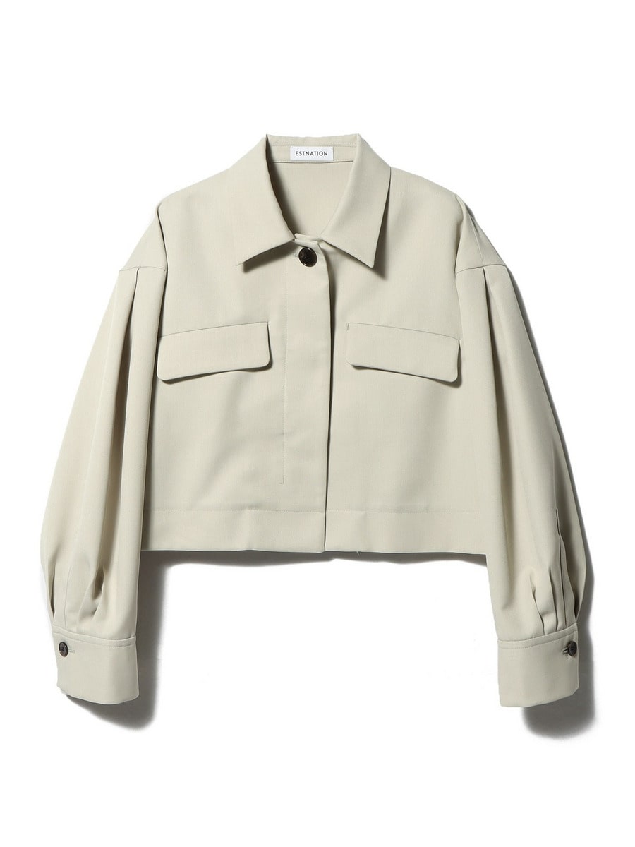 Estnation ボンディングビッグカラージャケット ESTNATION / ボンディングショートジャケット｜ESTNATION ONLINE