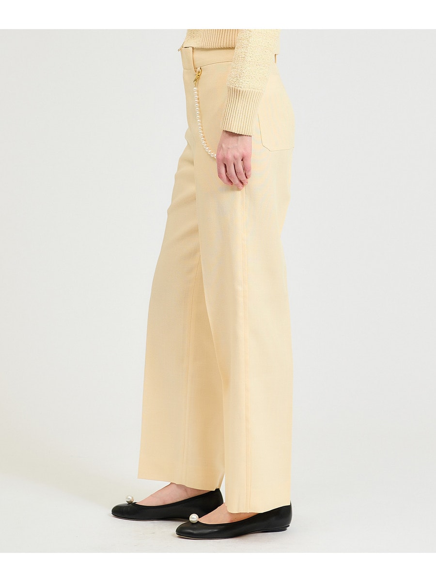 バロック パールチェーン ストレートパンツ
