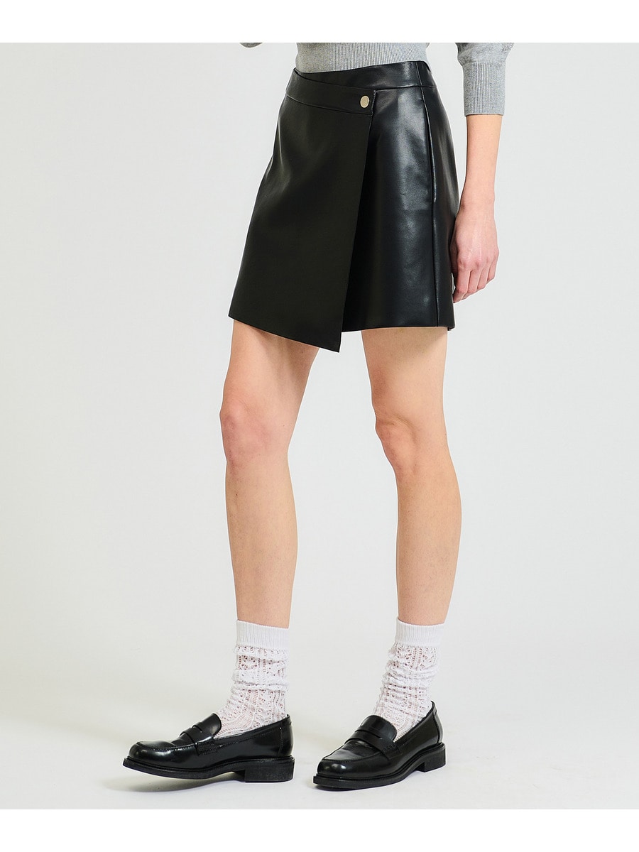 ESTNATION エストネーション　美品　フェイクレザーラップショートパンツ ESTNATION / フェイクレザーラップショートパンツ｜ESTNATION