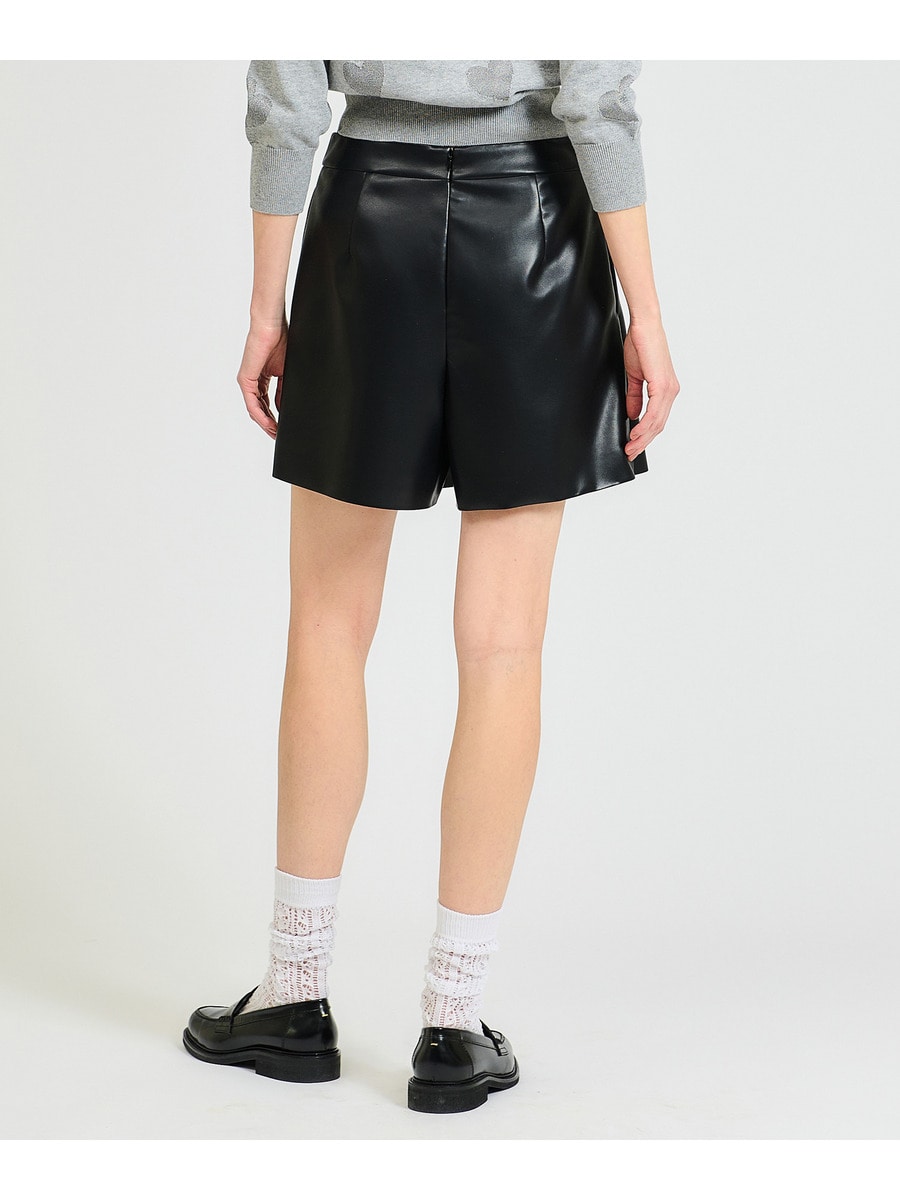 ESTNATION エストネーション　美品　フェイクレザーラップショートパンツ ESTNATION / フェイクレザーラップショートパンツ｜ESTNATION
