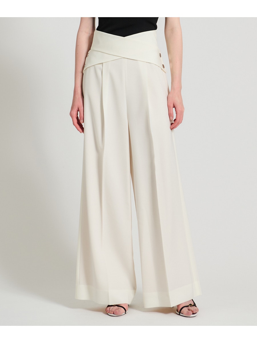 ポリエステル アセテート クロスベルト パンツ