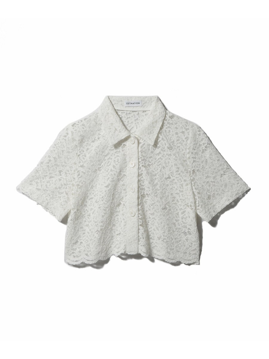 ESTNATION - 【美品】エストネーション-ESTNATION-レースブラウスセットアップ ESTNATION / 2WAYコイルレーストップス｜ESTNATION ONLINE STORE