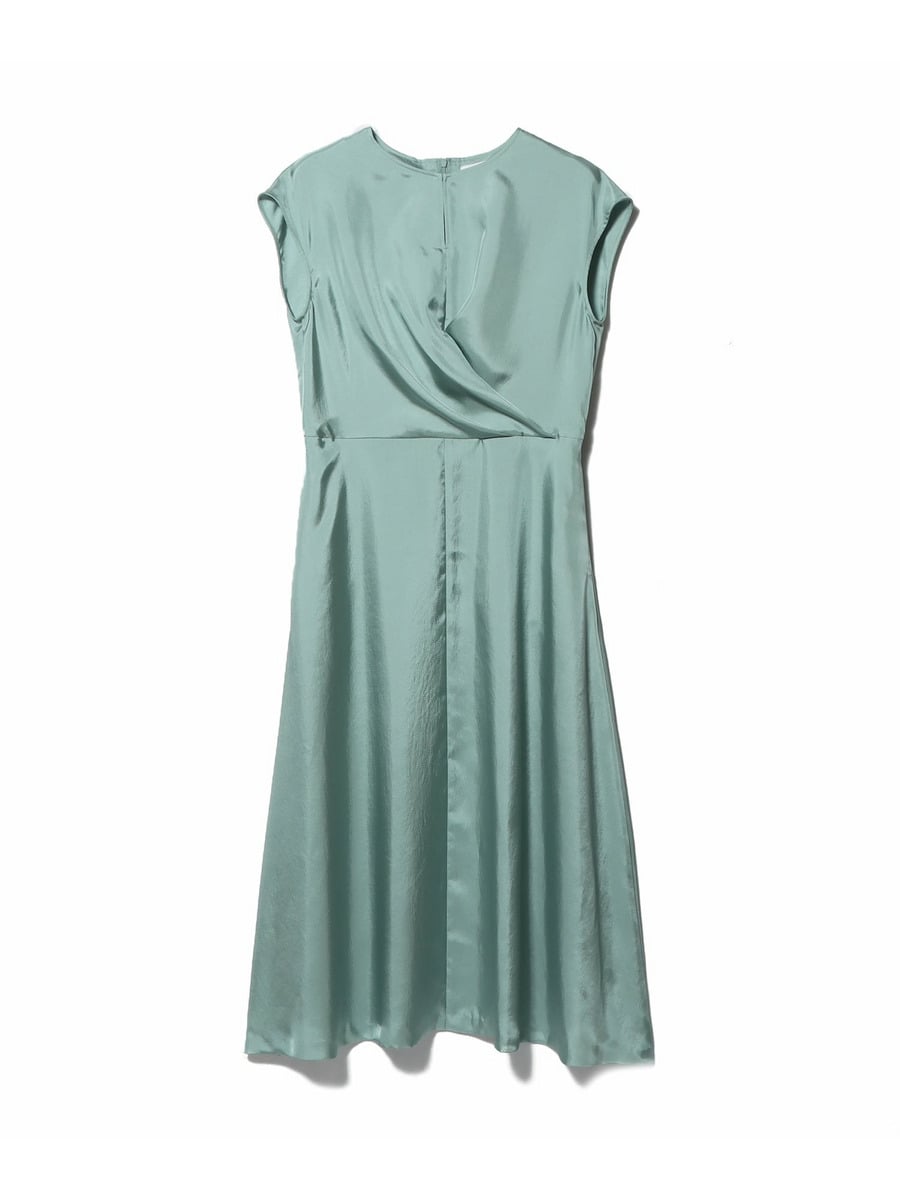 ESTNATION / ポリエステル ツイル ノースリ－ブ ワンピース