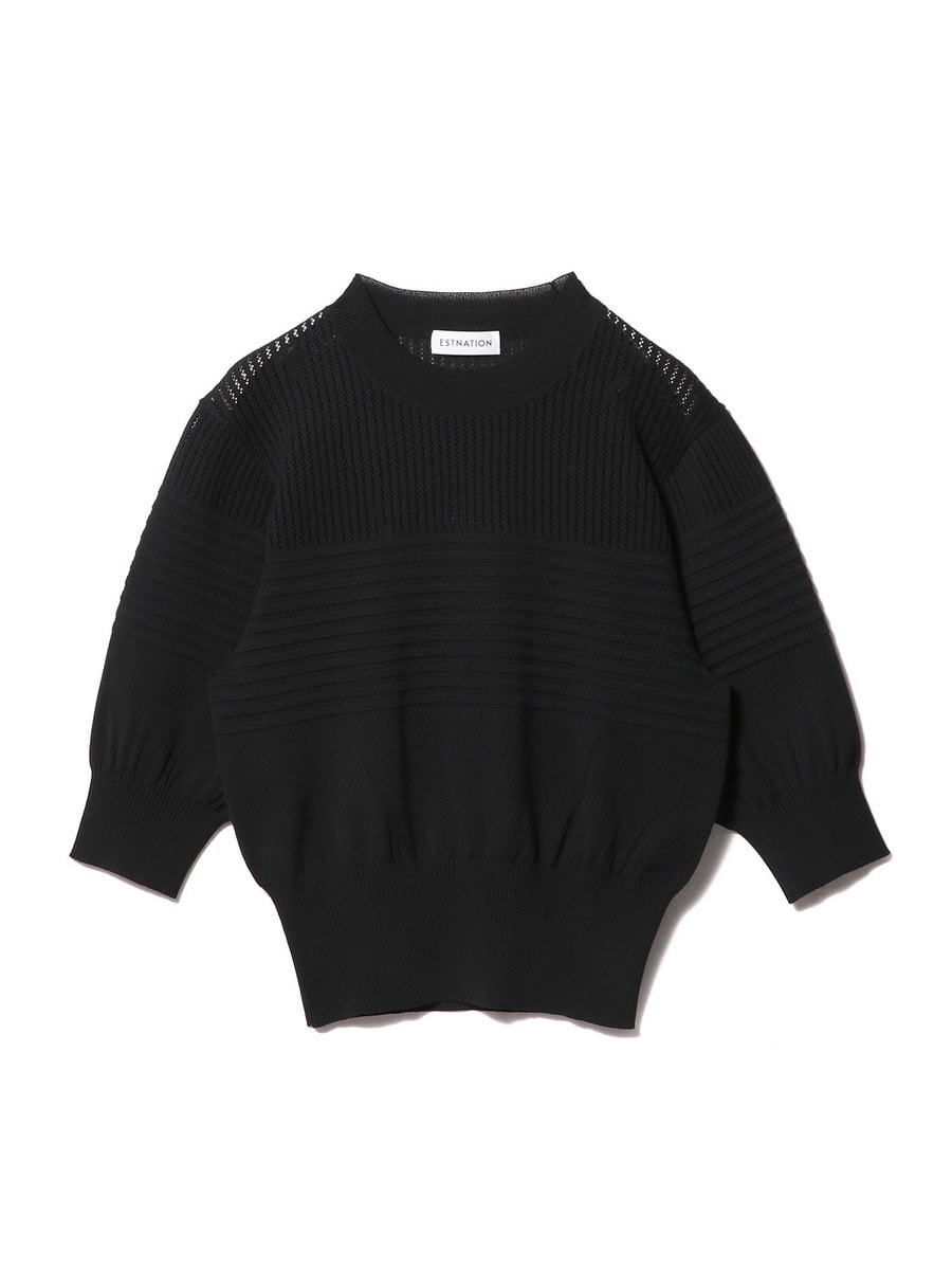 ESTNATION / メッシュ パフスリーブ ニット｜ESTNATION ONLINE