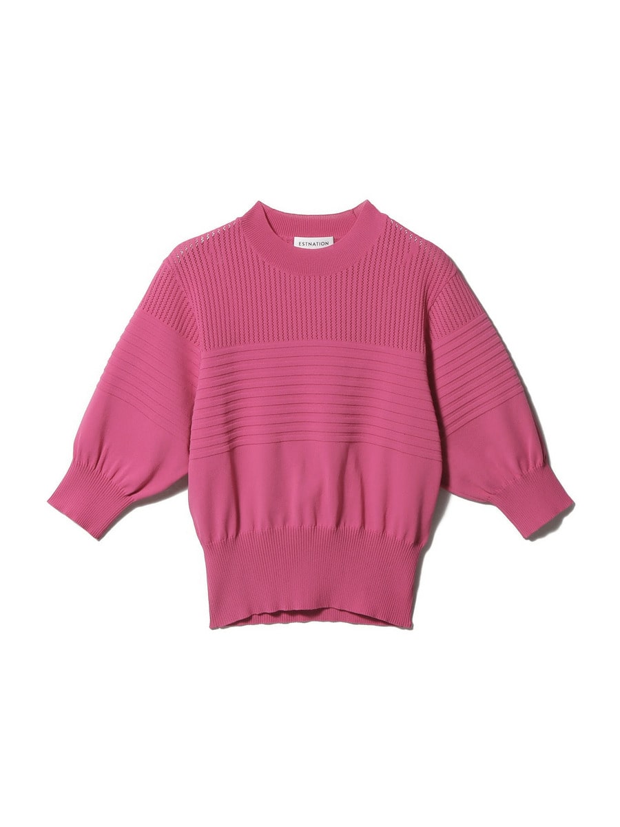 ESTNATION / 襟付きパフスリーブニット｜ESTNATION ONLINE STORE