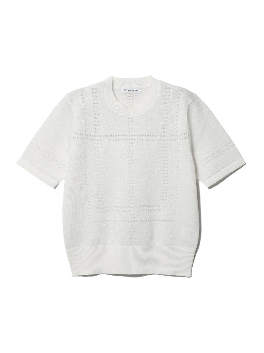 ESTNATION / カシミヤ ハーフスリーブ ニット｜ESTNATION ONLINE
