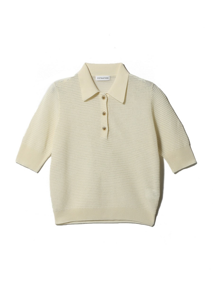 ESTNATION / ドライ ワッフル ポロニット｜ESTNATION ONLINE