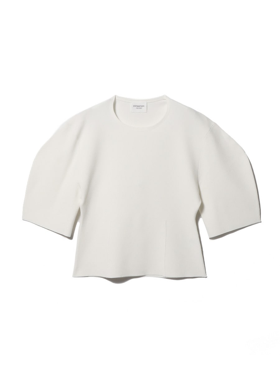 ストレッチ ミラノリブニットTシャツ
