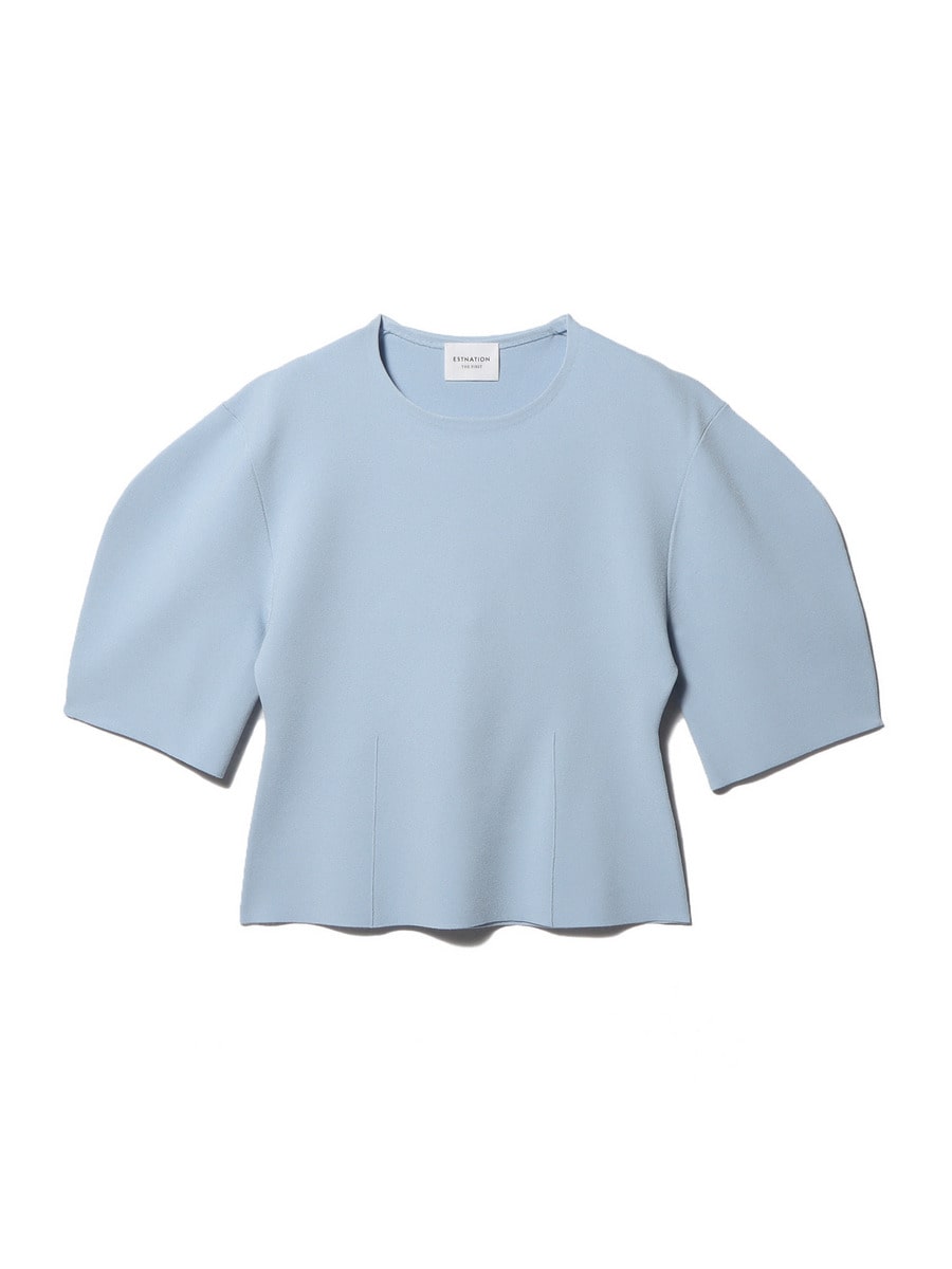 ストレッチ ミラノリブニットTシャツ