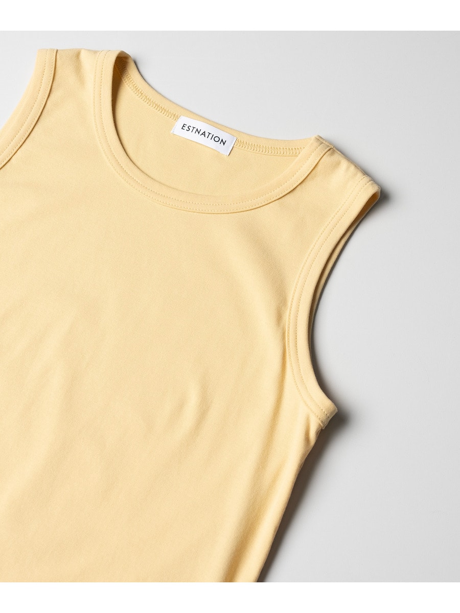 コンパクト フライス ノースリーブ カットソー