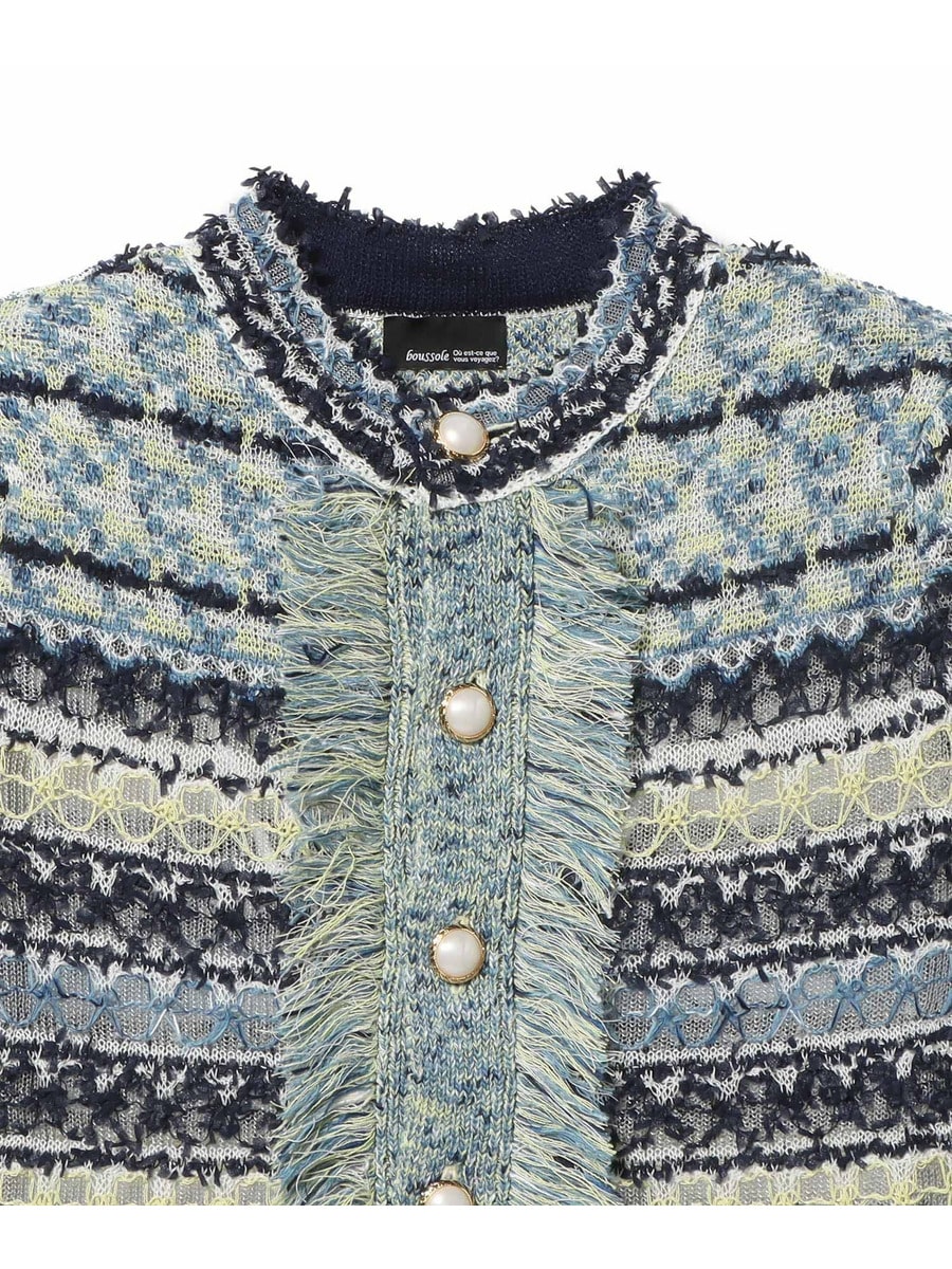 BOUSSOLE / ファンシーツイードジャケット｜ESTNATION ONLINE STORE
