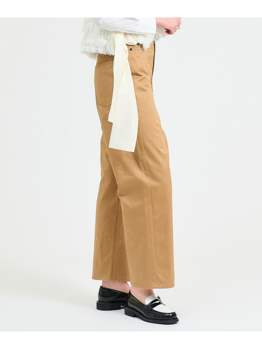 チノ ハイウエストワイドパンツ