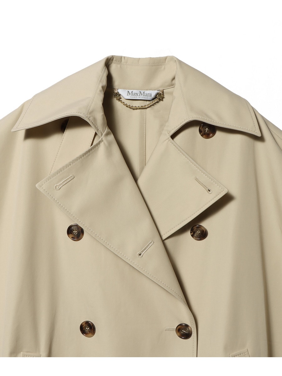 専用☆MaxMara ベージュ コットン ケープコート