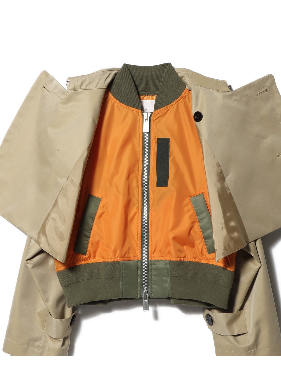 SACAI / トレンチデザインショートコート|ESTNATION ONLINE SACAI / トレンチデザインショートコート|ESTNATION ONLINE