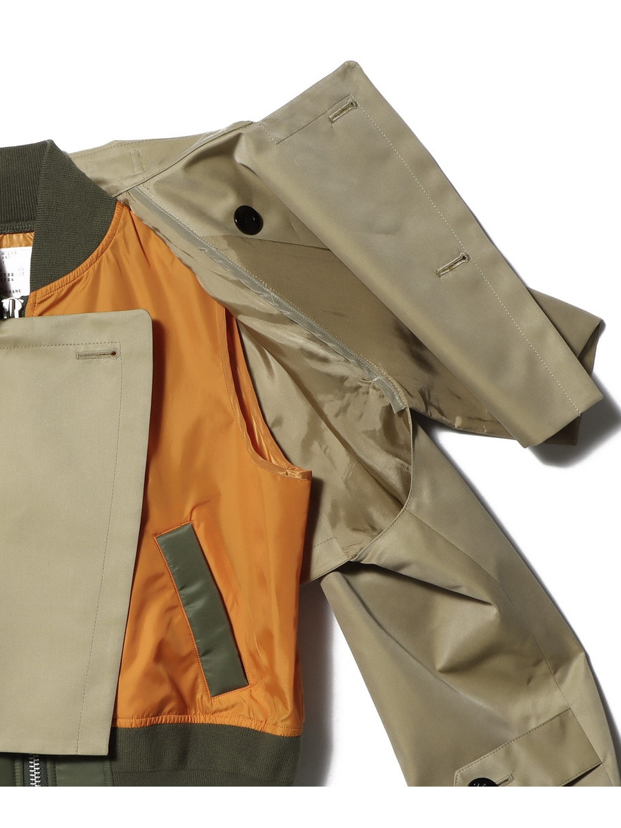 SACAI / トレンチデザインショートコート|ESTNATION ONLINE SACAI / トレンチデザインショートコート|ESTNATION ONLINE