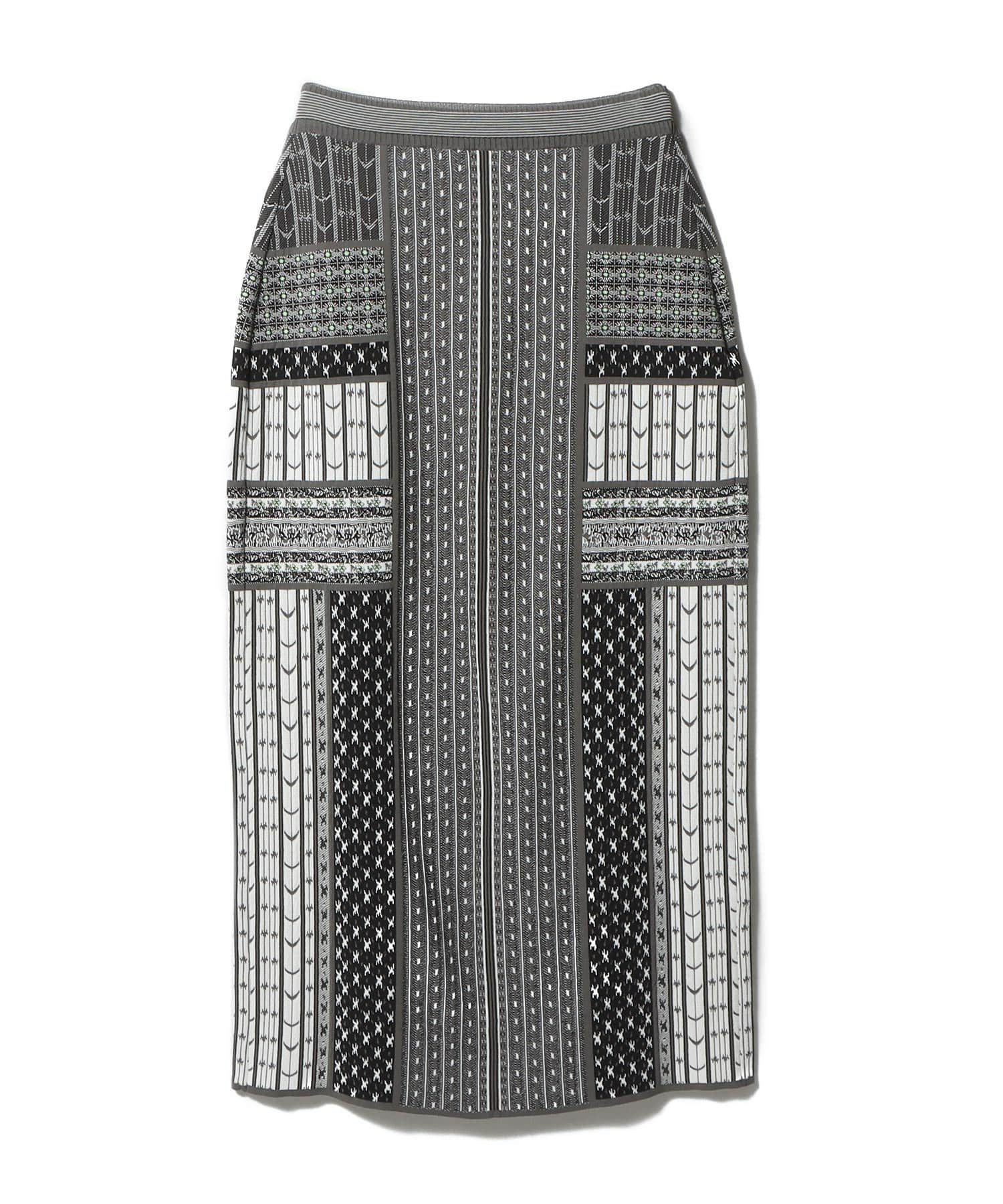 Geometric Pattern ニットスカート