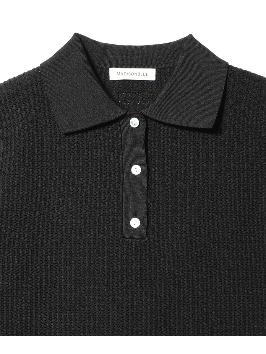 値下げ　MADISONBLUE POLO KNIT　ネイビー 000000001382_7RQji4g.jpg
