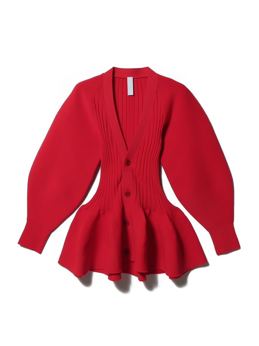 CFCL】POTTERY CARDIGAN 1 - red | loop