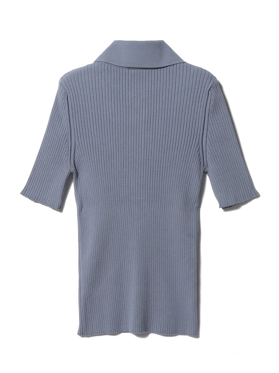 COURREGES / アイコニック リブ ニット ポロシャツ｜ESTNATION