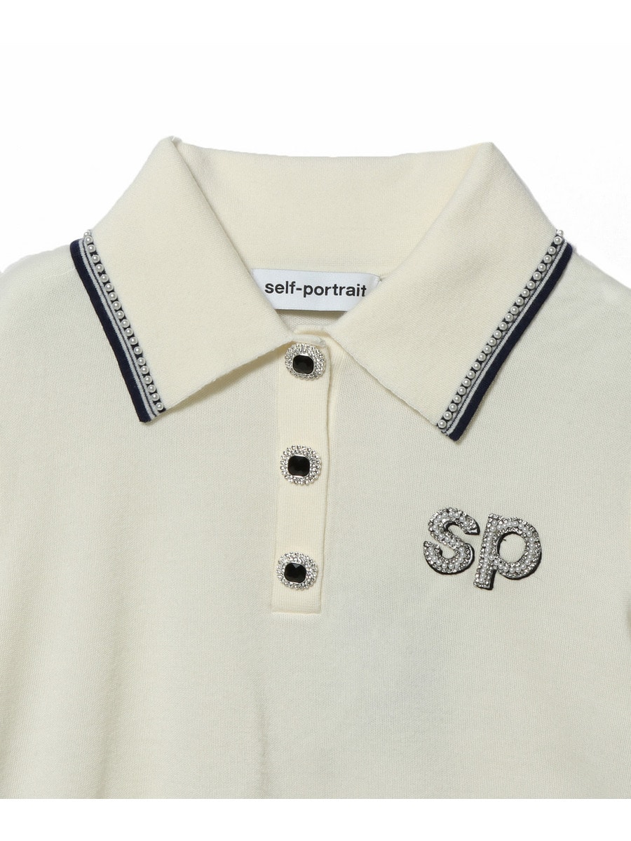 Self-Portrait / CREAM KNIT SP ポロシャツ｜ESTNATION ONLINE