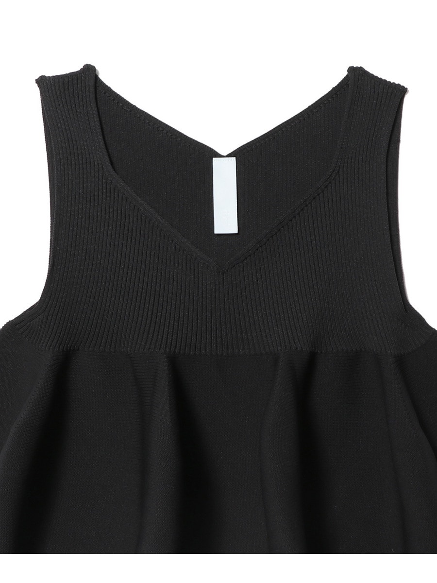 CFCL POTTERY フレアノースリーブニット 黒 CFCL / POTTERY SLEEVELESS TOP ニット｜ESTNATION ONLINE STORE