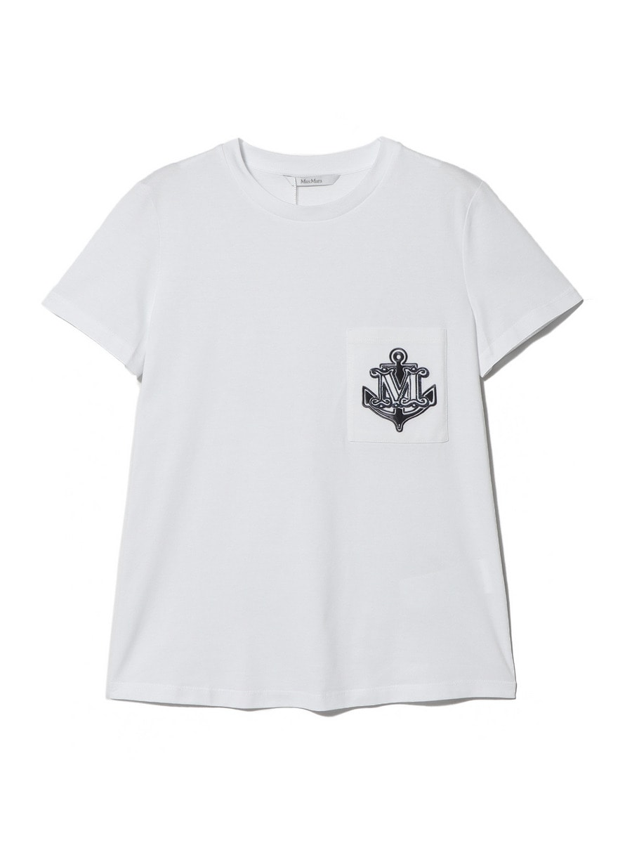MAX MARA Acacia Logo Pocket Jersey T-shirt Max Mara