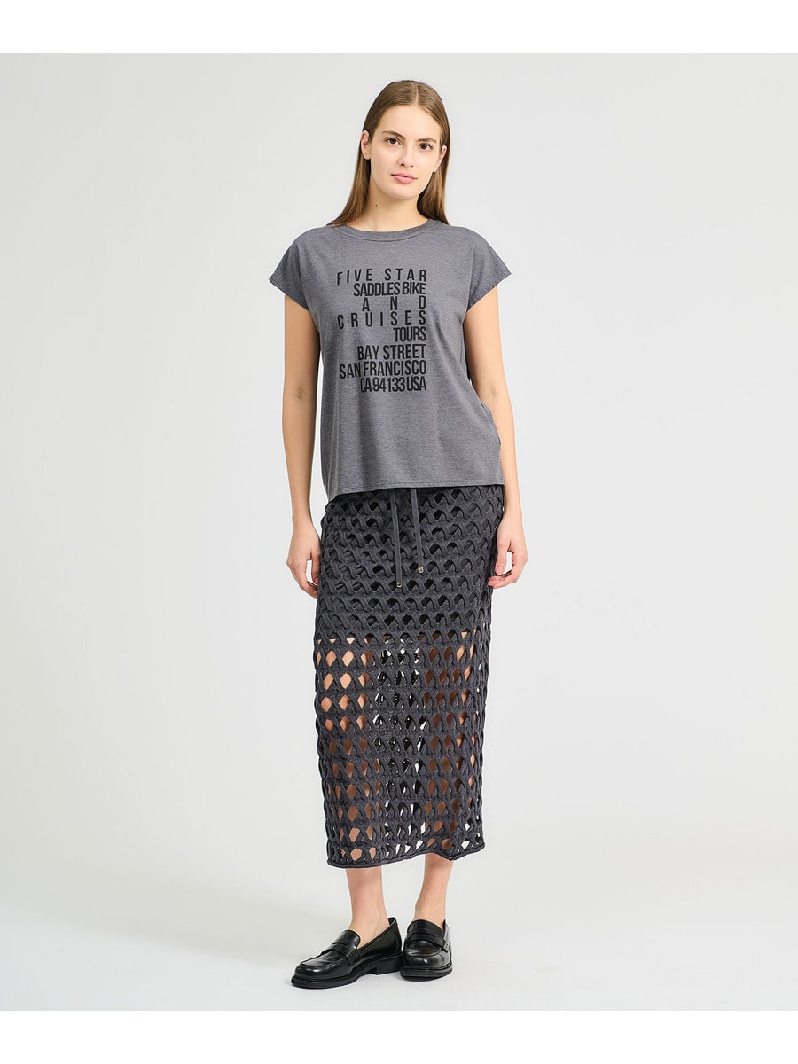 tシャツ TICCA / FIVE STAR Tシャツ レディース FIVE STARフレンチTシャツ/TBES-463