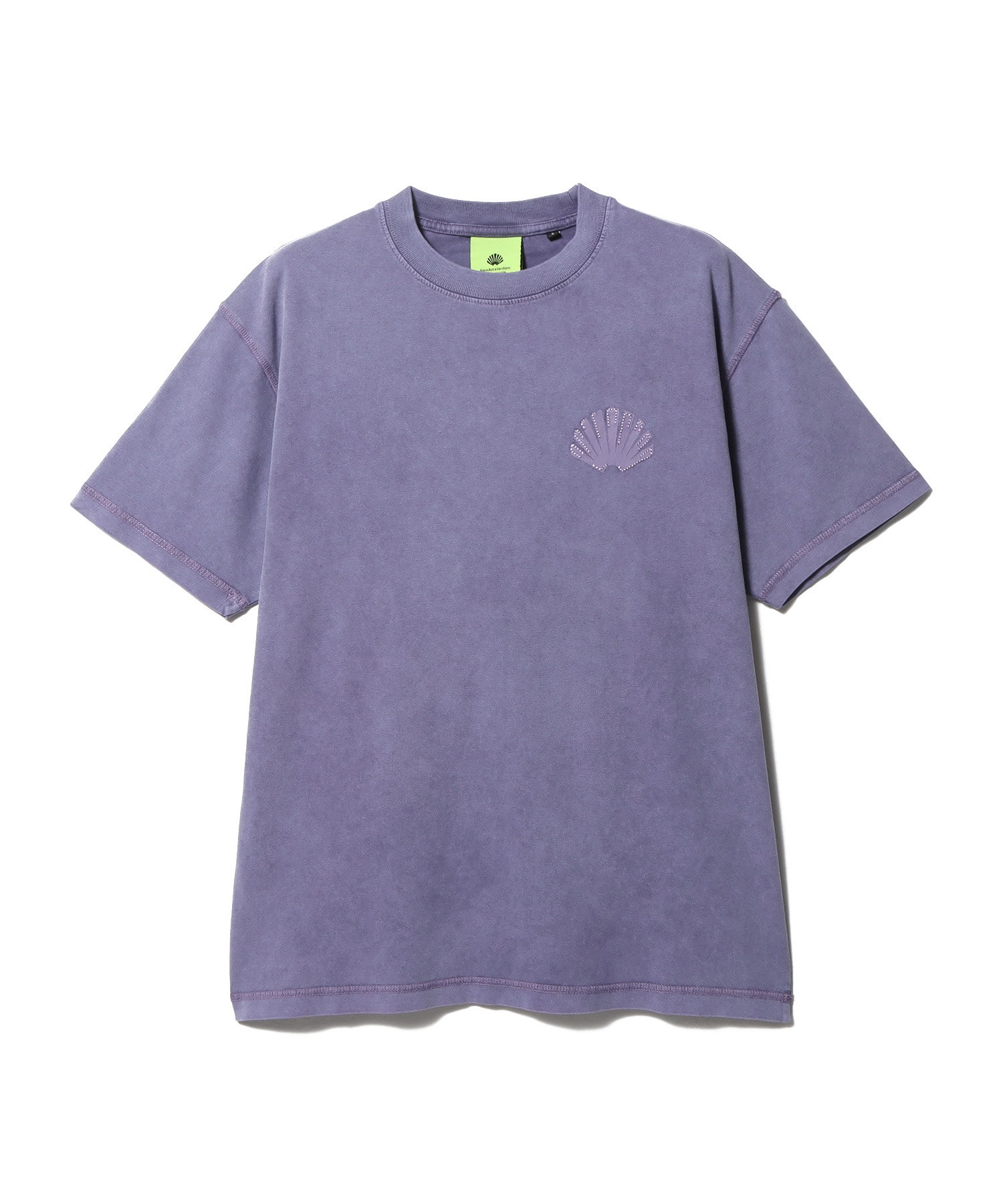ウォッシュド エンブロ パープル Tシャツ