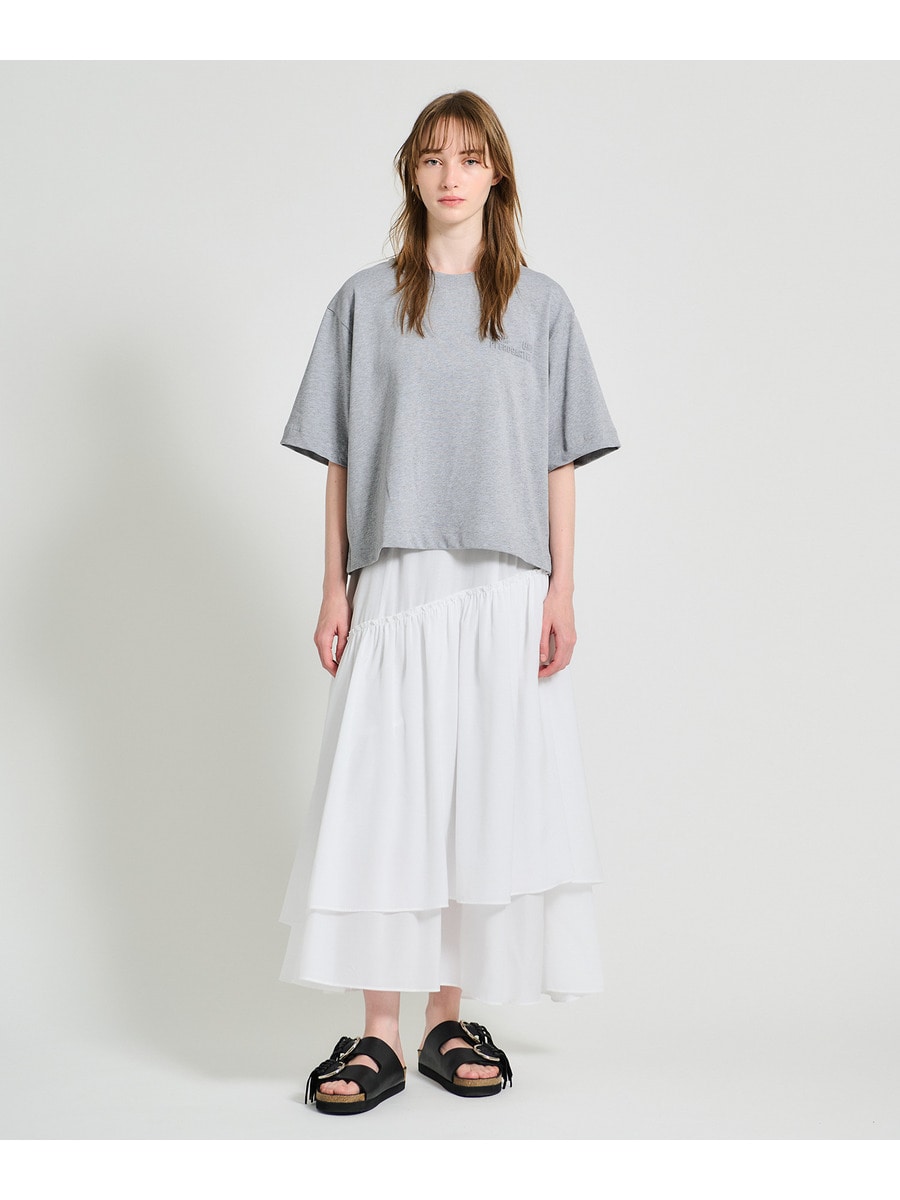 tシャツ BAUM UND PFERDGARTEN / JELONA(フロントタックデザインロゴTシャツ) レディース BAUM UND PFERDGARTEN（バウムウンドヘルガーデン）の「BAUM UND