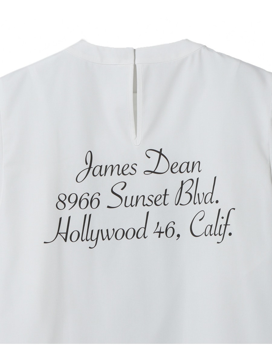 送料関税込♦sacai James Dean コットン ポプリン Tシャツ sacai: ブラック James Dean コットン ポプリン Tシャツ