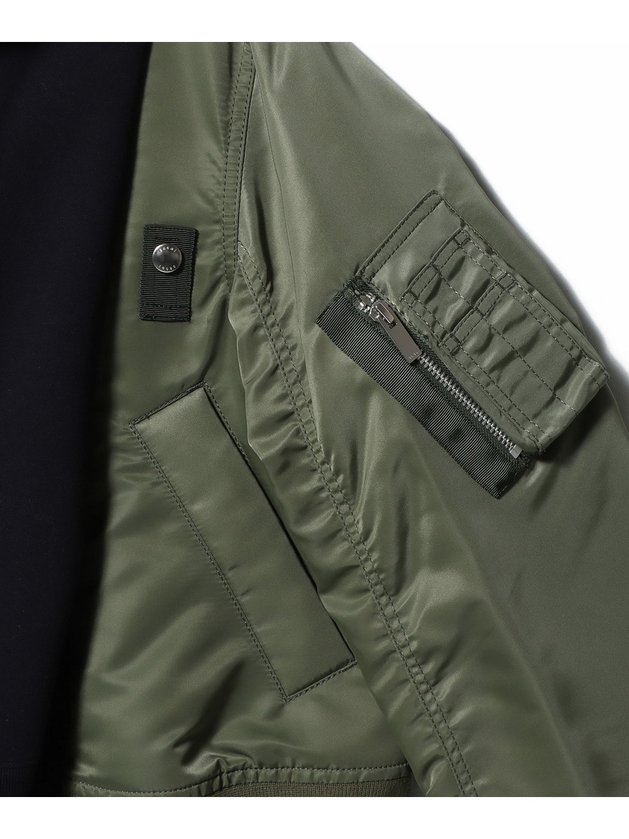 SACAI / ナイロンツイル スウェットコンビブルゾン｜ESTNATION