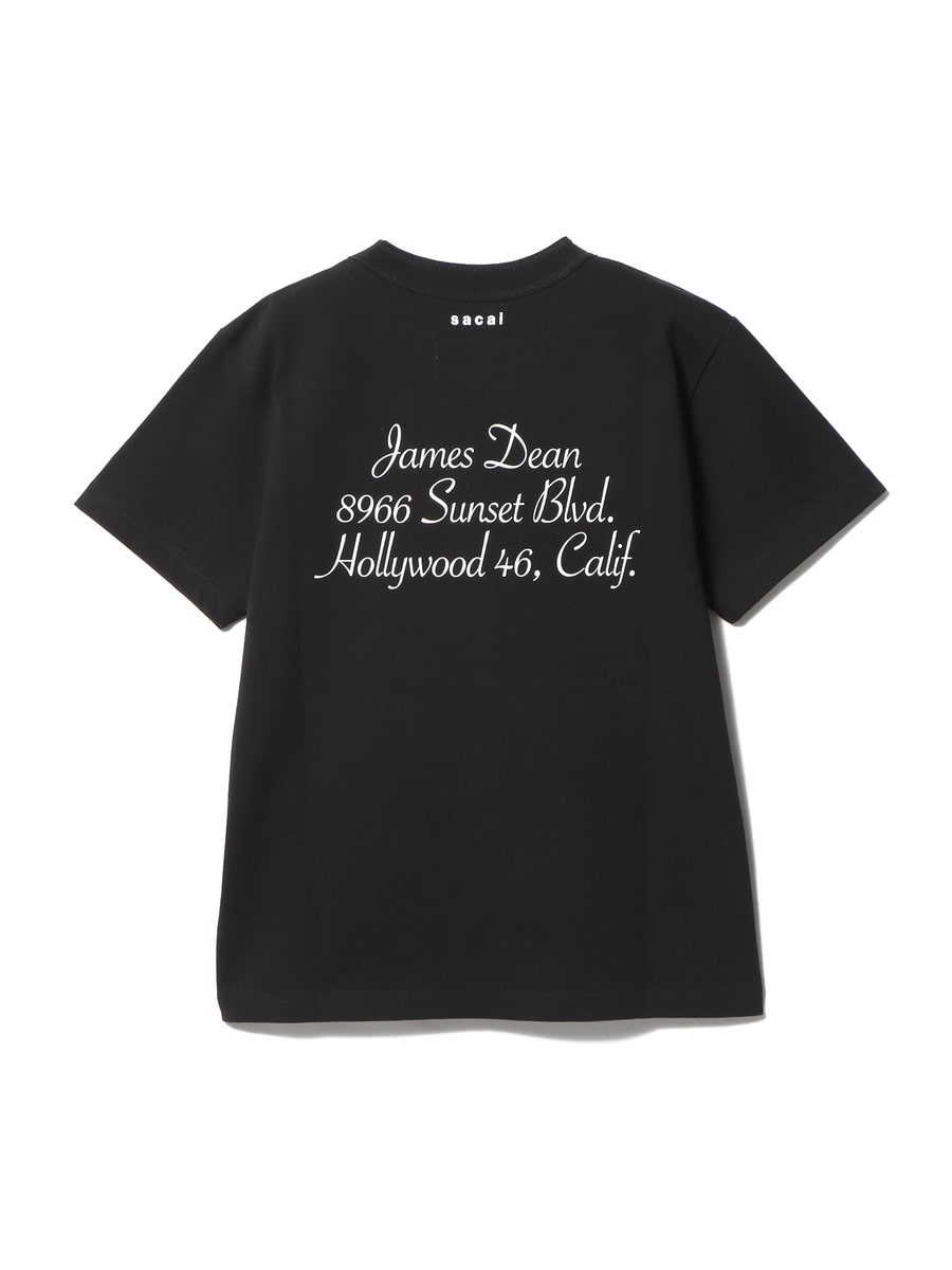 【サカイ】ジェームズディーン 半袖Tシャツ コットン ブラック sacai James Dean T-Shirt 