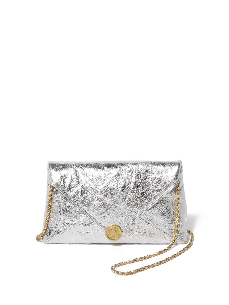 DRIES VAN NOTEN / メタリック エンベロープ ショルダーバッグ
