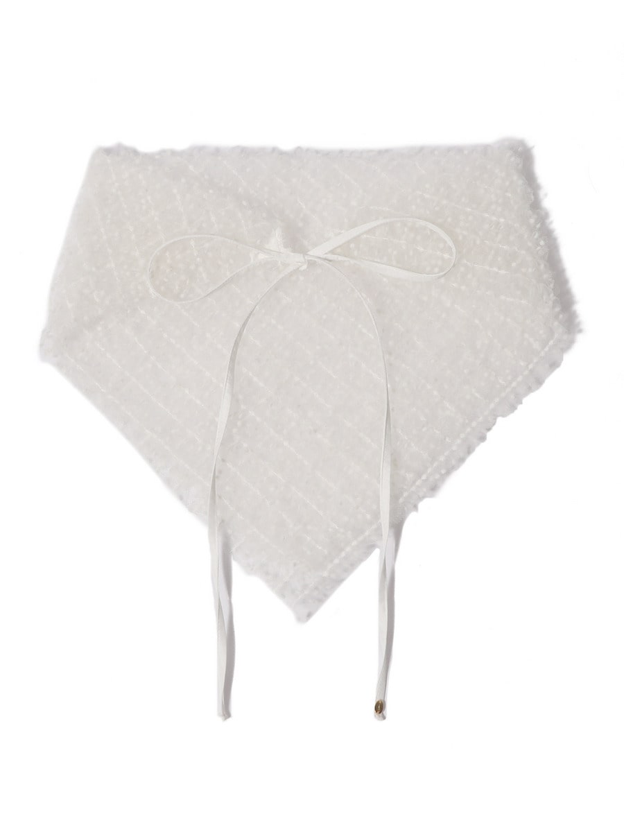 ドット ソフトチュール バンダナ