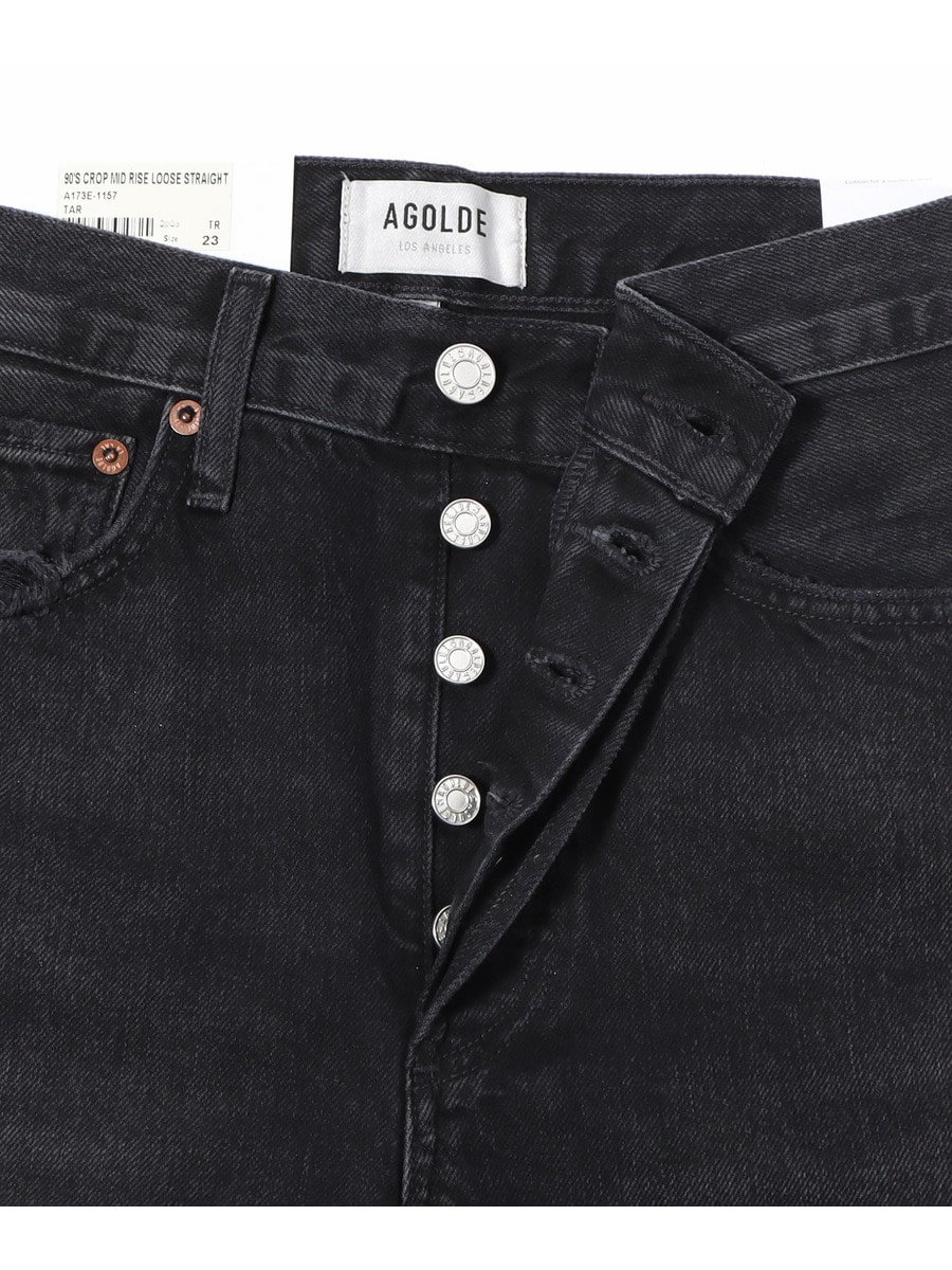【関税込み】AGOLDE ブラック 90's クロップドジーンズ AGOLDE】90's CROPデニム | Whim Gazette(ウィム ガゼット
