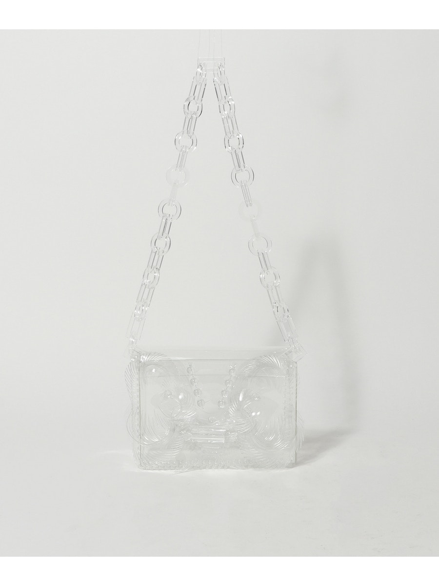 Mame Kurogouchi / TRANSPARENT SCULPTURAL MINI CHAIN BAG Mame Kurogouchi / TRANSPARENT SCULPTURAL MINI CHAIN BAG