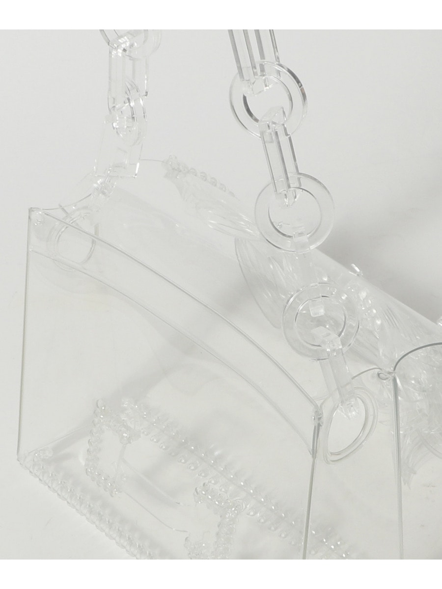 Mame Kurogouchi / TRANSPARENT SCULPTURAL MINI CHAIN BAG｜ESTNATION