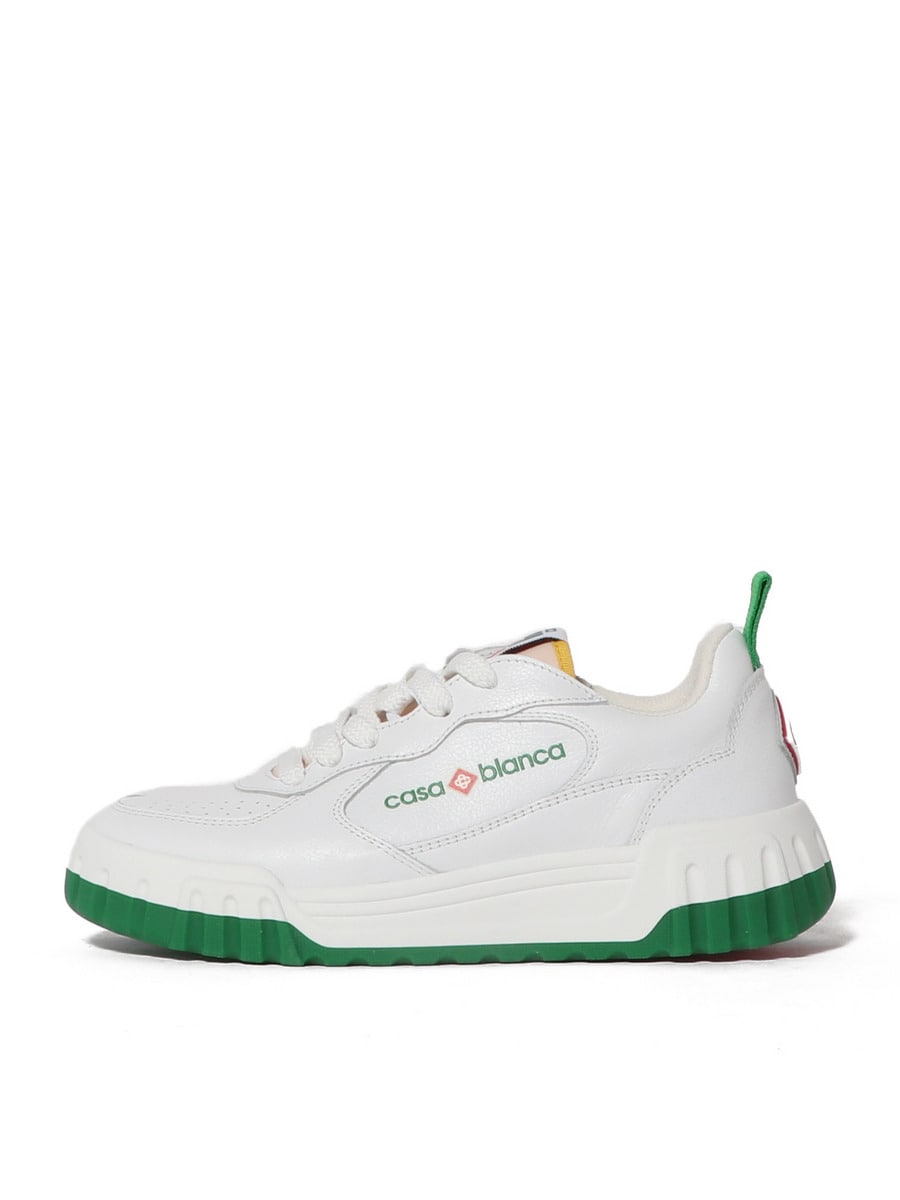 CASABLANCA / ホワイトレザー スポーツシューズ｜ESTNATION
