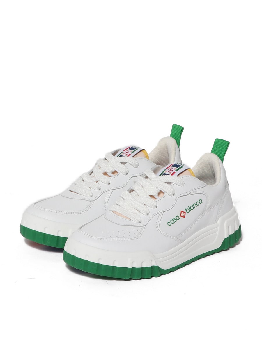 CASABLANCA / ホワイトレザー スポーツシューズ｜ESTNATION