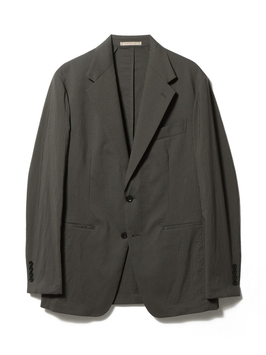 【美品】ESTNATION エストネーション 夏用薄手ジャケット ストレッチ ESTNATION / ストレッチサキソニー セットアップジャケット